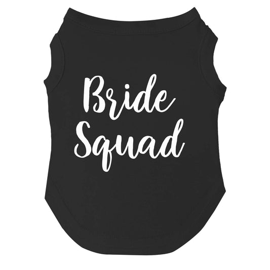 Bride Squad Dog Tee | Soft Cotton Blend | Made in USA | Wedding Pet Outfit