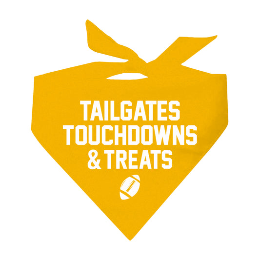 Tailgates Touchdowns & Treats Triangle Dog Bandana