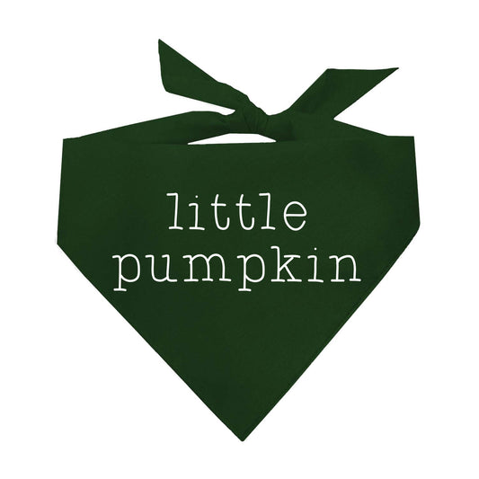 Little Pumpkin Fall Triangle Dog Bandana (Assorted Fall Colors)