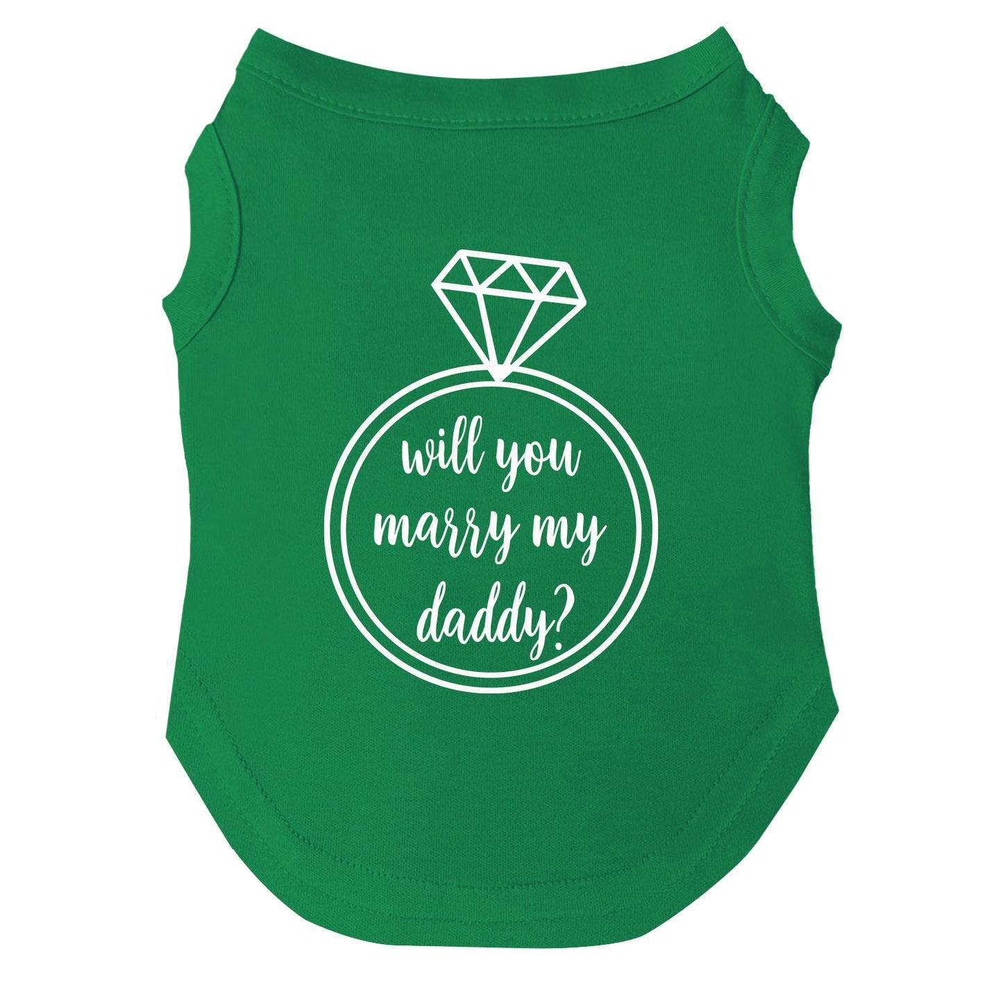 Will You Marry My Daddy? Dog Tee | Soft Cotton Blend | Proposal Dog Shirt | Made in USA
