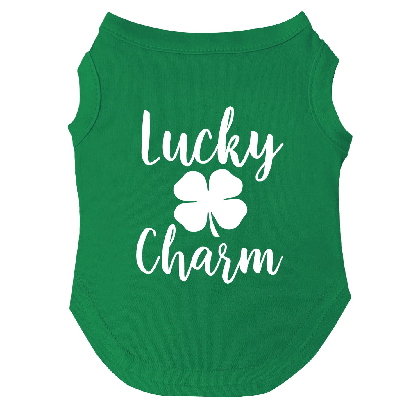 Lucky Charm Dog Tee | Soft Cotton Blend | Made in USA | St. Patrick’s Day Pet Outfi
