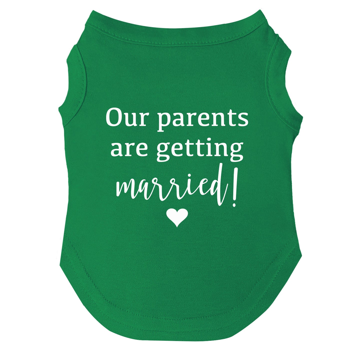 Our Parents Are Getting Married Dog Tee | Soft Cotton Blend | Wedding Announcement Dog Shirt | Made in USA