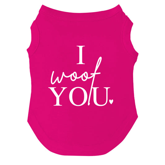 I Woof You Valentine's Day Dog Tee