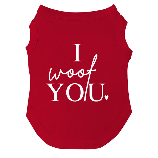 I Woof You Valentine's Day Dog Tee
