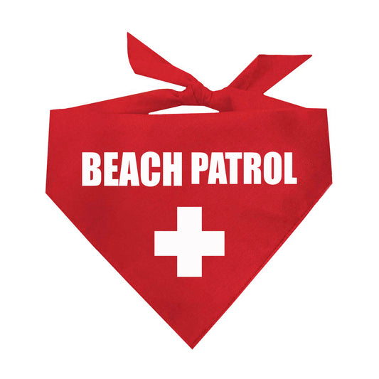 Beach Patrol Lifeguard Triangle Dog Bandana