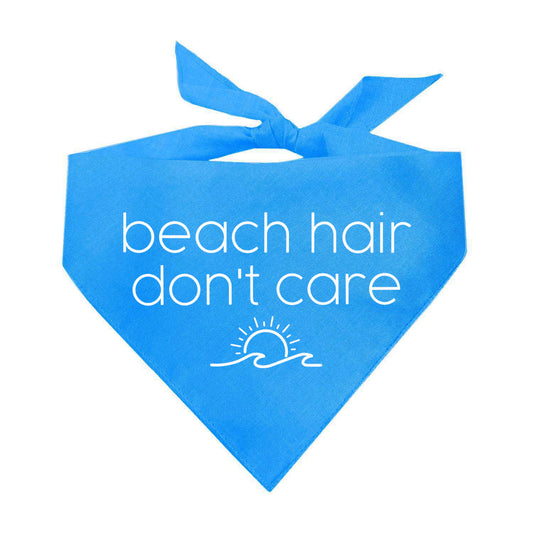 Beach Hair Don't Care Triangle Dog Bandana