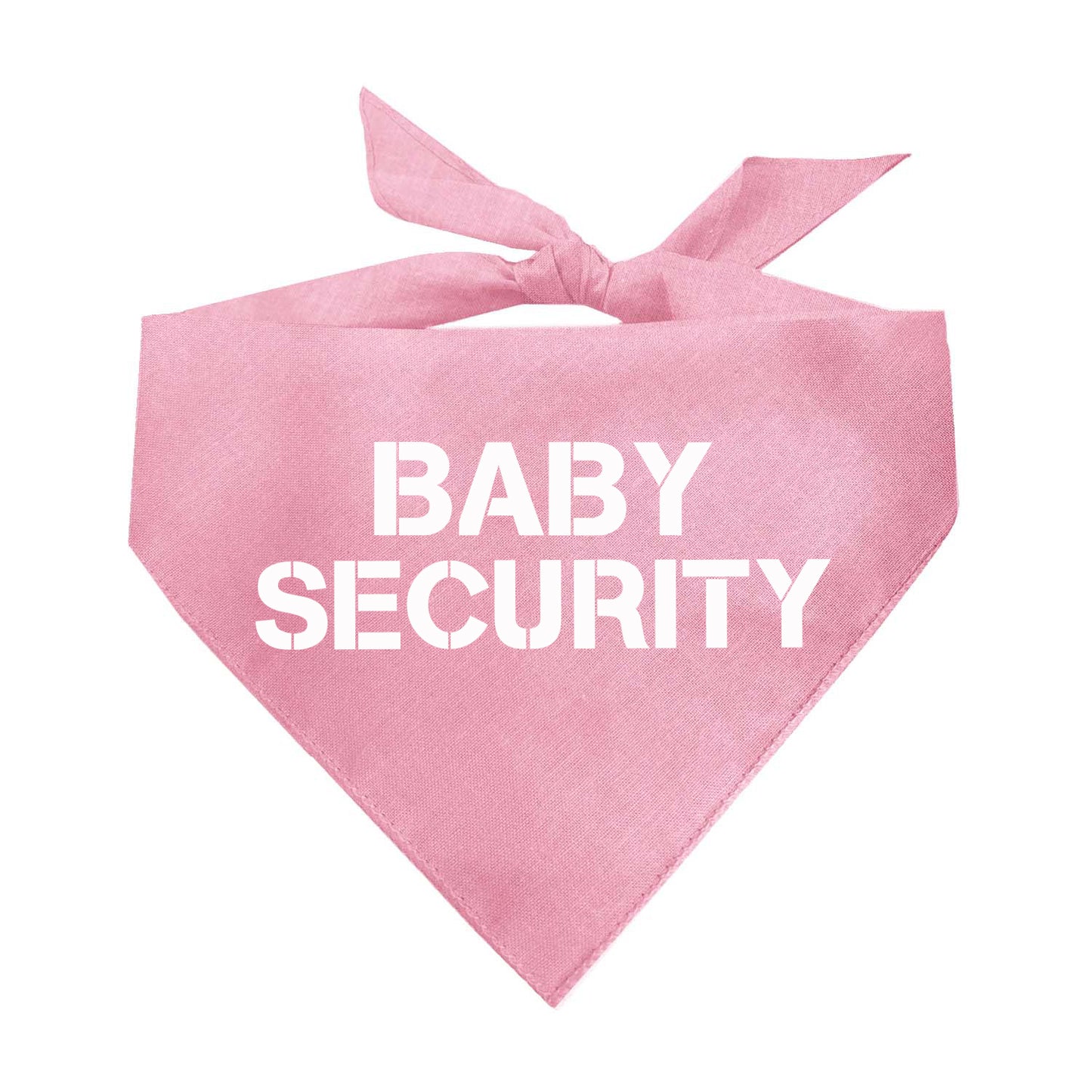 Baby Security – Dog Bandana | Pregnancy Reveal & Baby Announcement | Soft Cotton Triangle | Funny Dog Accessory