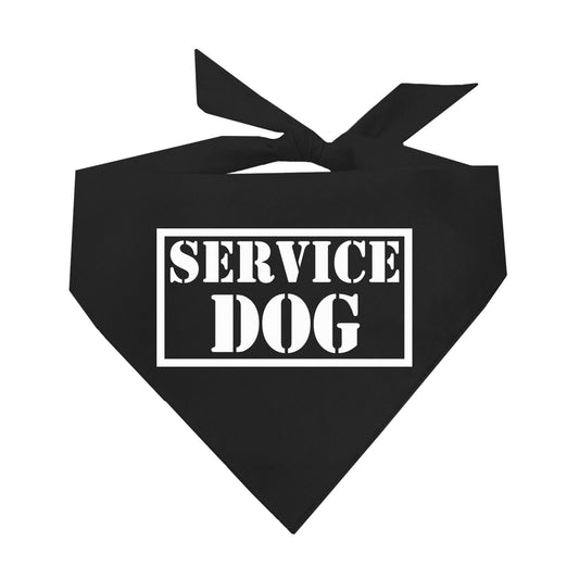 Service Dog Triangle Dog Bandana