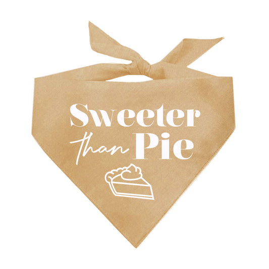 Sweeter Than Pie Fall Triangle Dog Bandana (Assorted Fall Colors)
