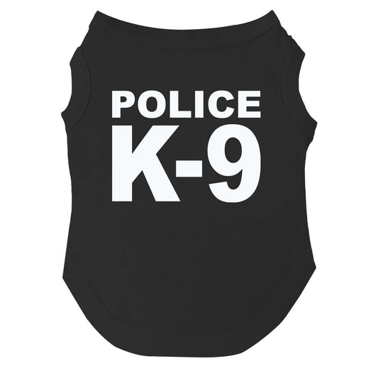 Police K-9 Dog Tee | Soft Cotton Blend | Made in USA | Law Enforcement Pet Outfit