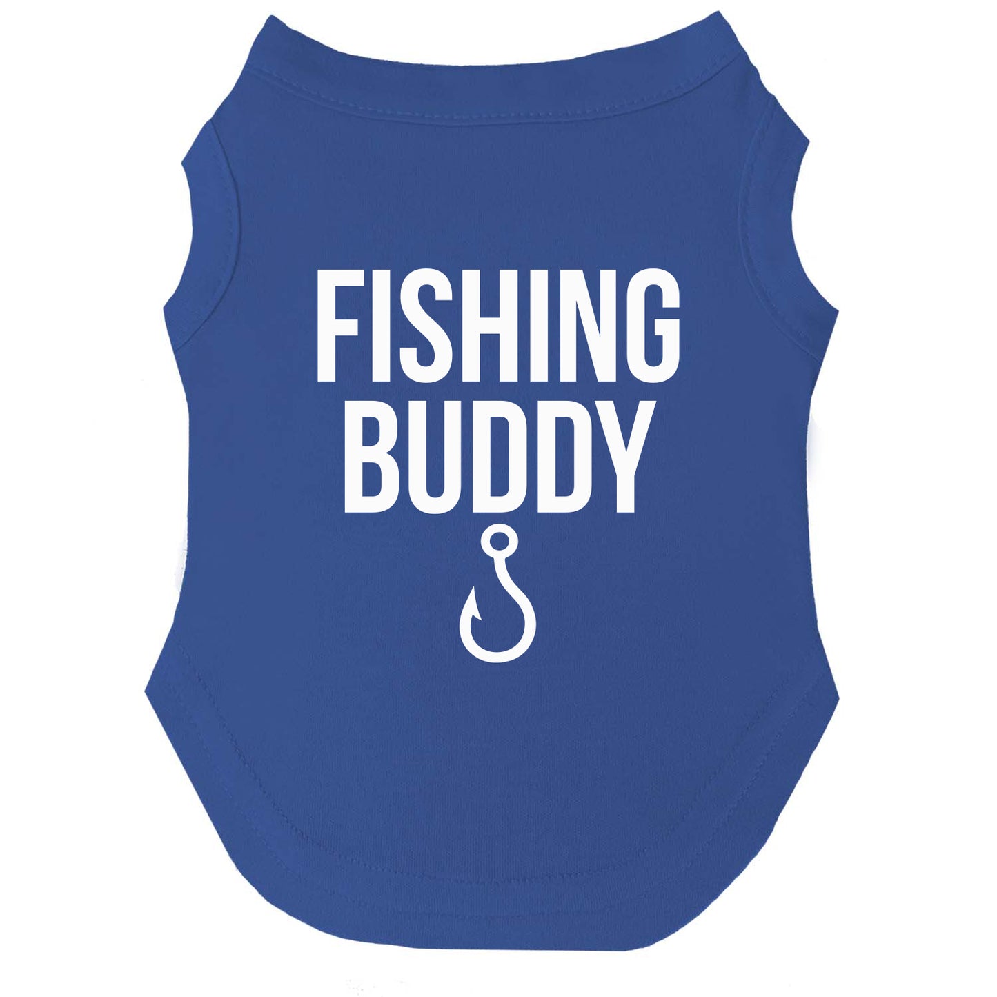 Fishing Buddy Dog Tee | Soft Cotton Blend | Made in USA | Outdoor & Fishing Pet Outfit