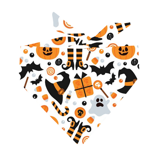 Witches and Hats Triangle Dog Bandana