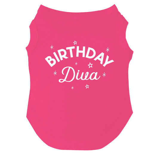 Birthday Diva Dog Tee | Birthday Dog Shirt