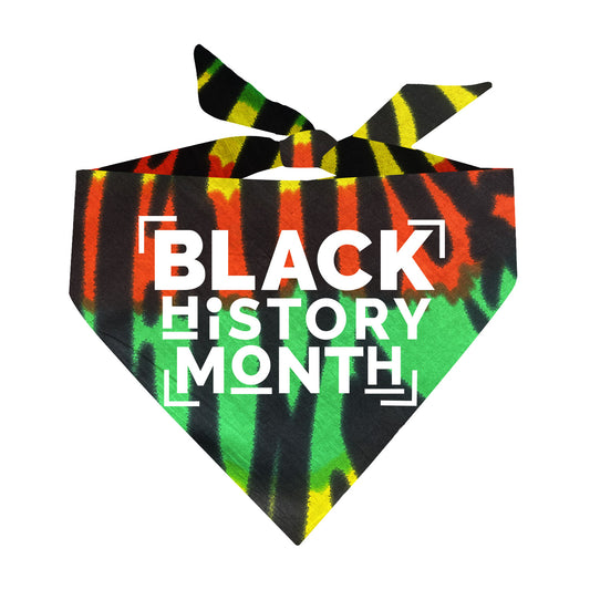 Black History Month Triangle Dog Bandana