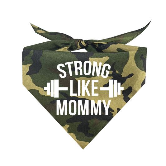 Strong Like Mommy Triangle Dog Bandana