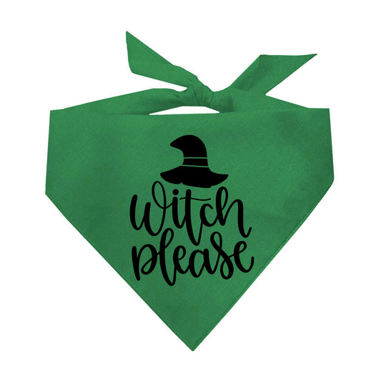 Witch Please Halloween Triangle Dog Bandana