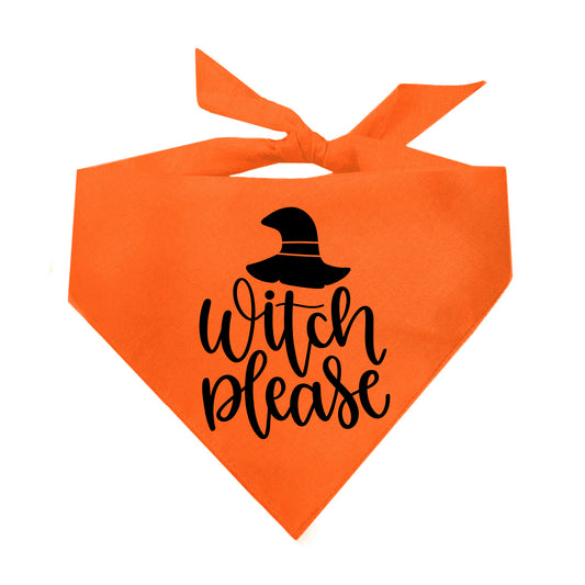 Witch Please Halloween Triangle Dog Bandana