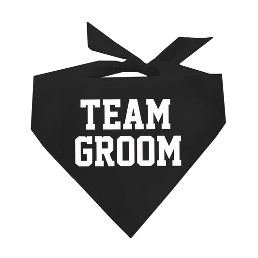 Team Groom Triangle Dog Bandana