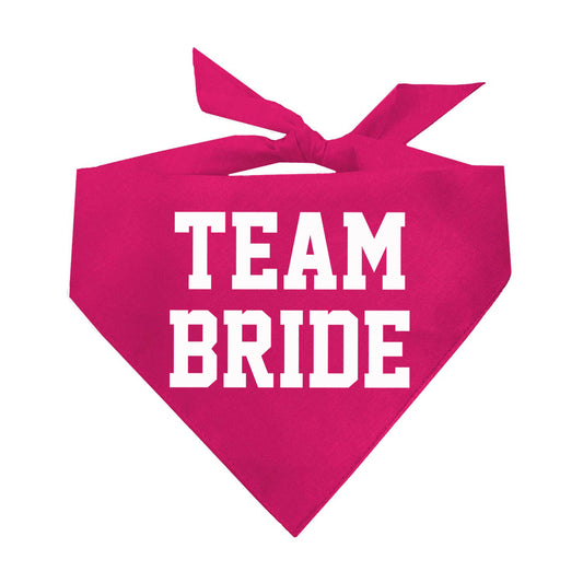 Team Bride Triangle Dog Bandana