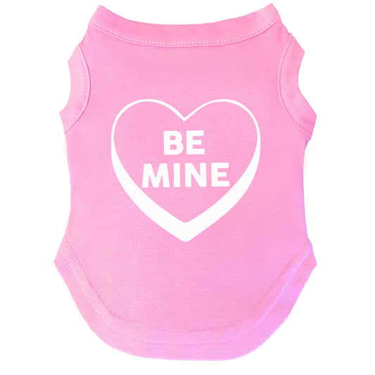 Be Mine Candy Heart Valentine's Day Dog Tee
