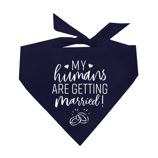 My Humans Are Getting Married Triangle Dog Bandana