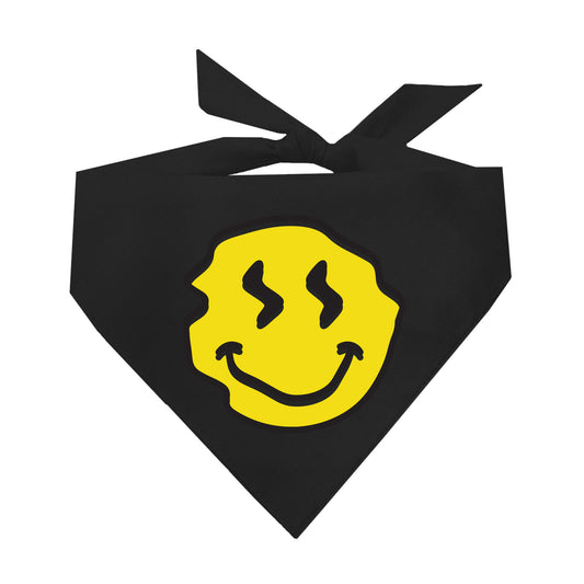 Trippy Smile Triangle Dog Bandana