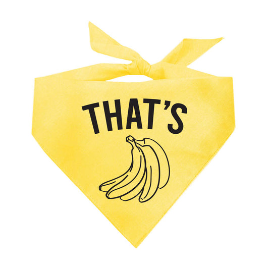 That's Bananas Triangle Dog Bandana