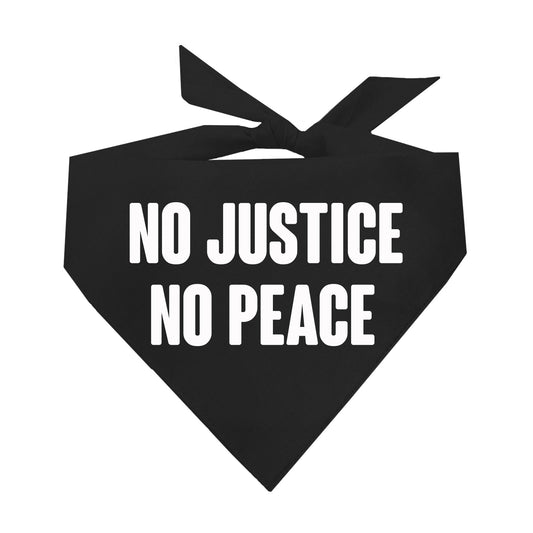 No Justice No Peace Triangle Dog Bandana