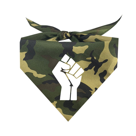 Fist Only BLM Triangle Dog Bandana