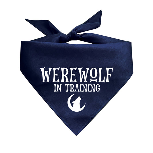 Werewolf In Training Triangle Dog Bandana