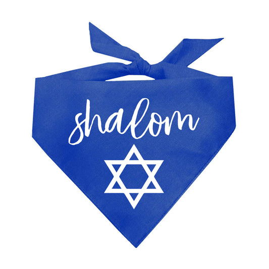 Shalom Triangle Dog Bandana