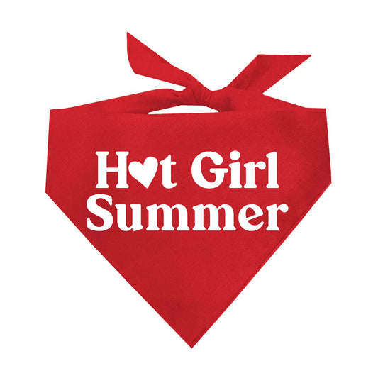 Hot Girl Summer Triangle Dog Bandana