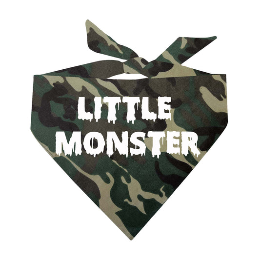 Little Monster Halloween Triangle Dog Bandana