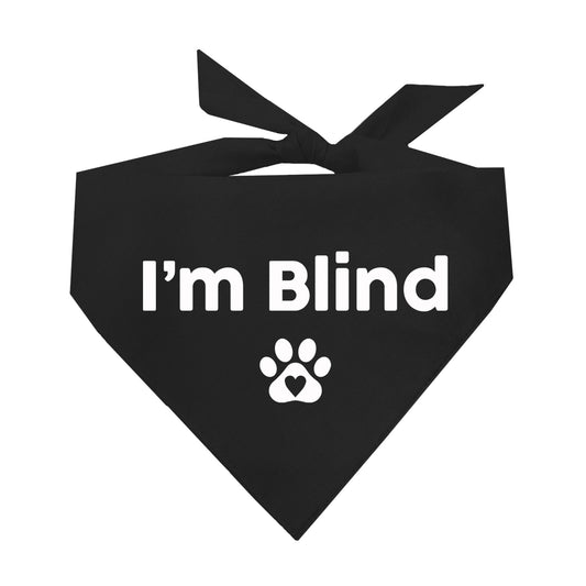I'm Blind Triangle Dog Bandana