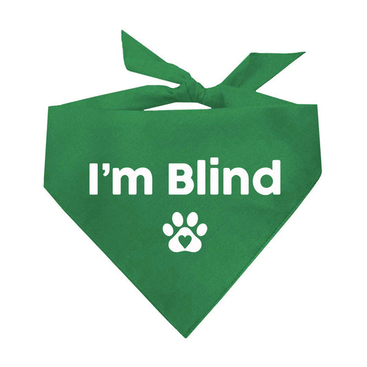 I'm Blind Triangle Dog Bandana