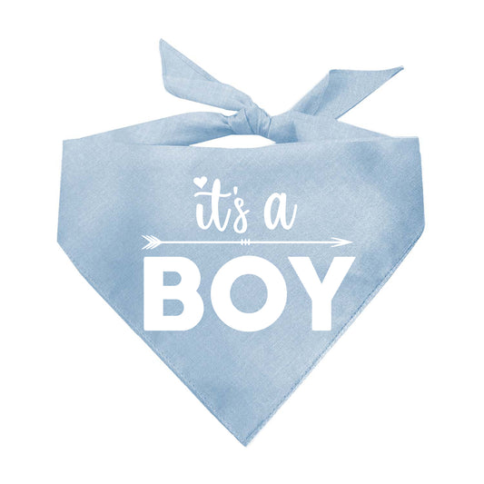 It's A Boy / It's A Girl Gender Reveal Arrow Triangle Dog Bandana (2 Bandana Set)