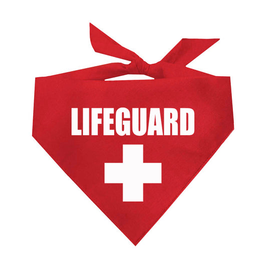 Lifeguard Triangle Dog Bandana