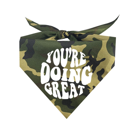 You're Doing Great Triangle Dog Bandana