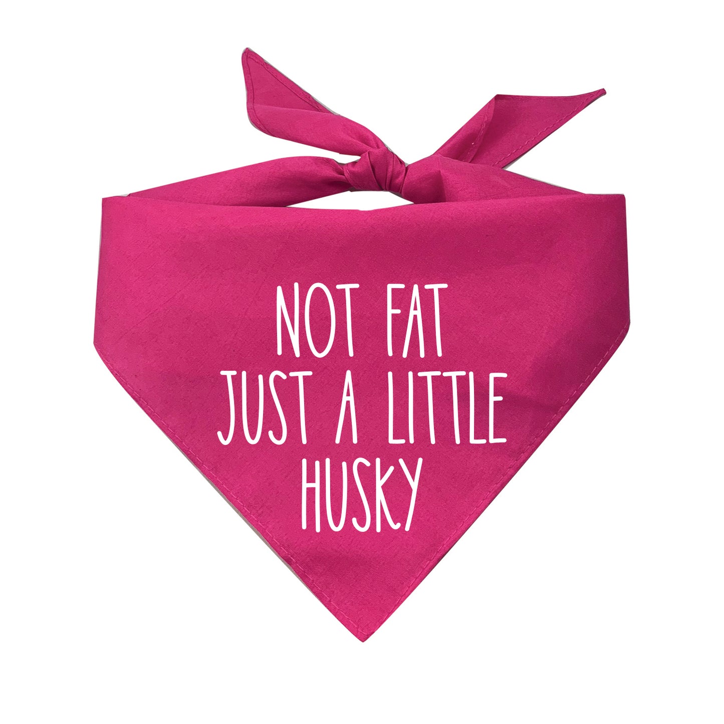 Not Fat Just A Little Husky Triangle Dog Bandana