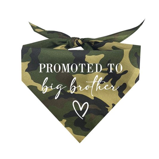 Promoted To Big Brother Triangle Dog Bandana