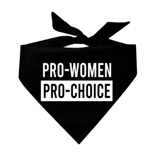 Pro-Women Pro-Choice Triangle Dog Bandana