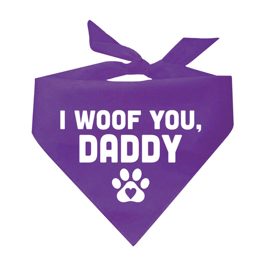 I Woof You, Daddy Triangle Dog Bandana