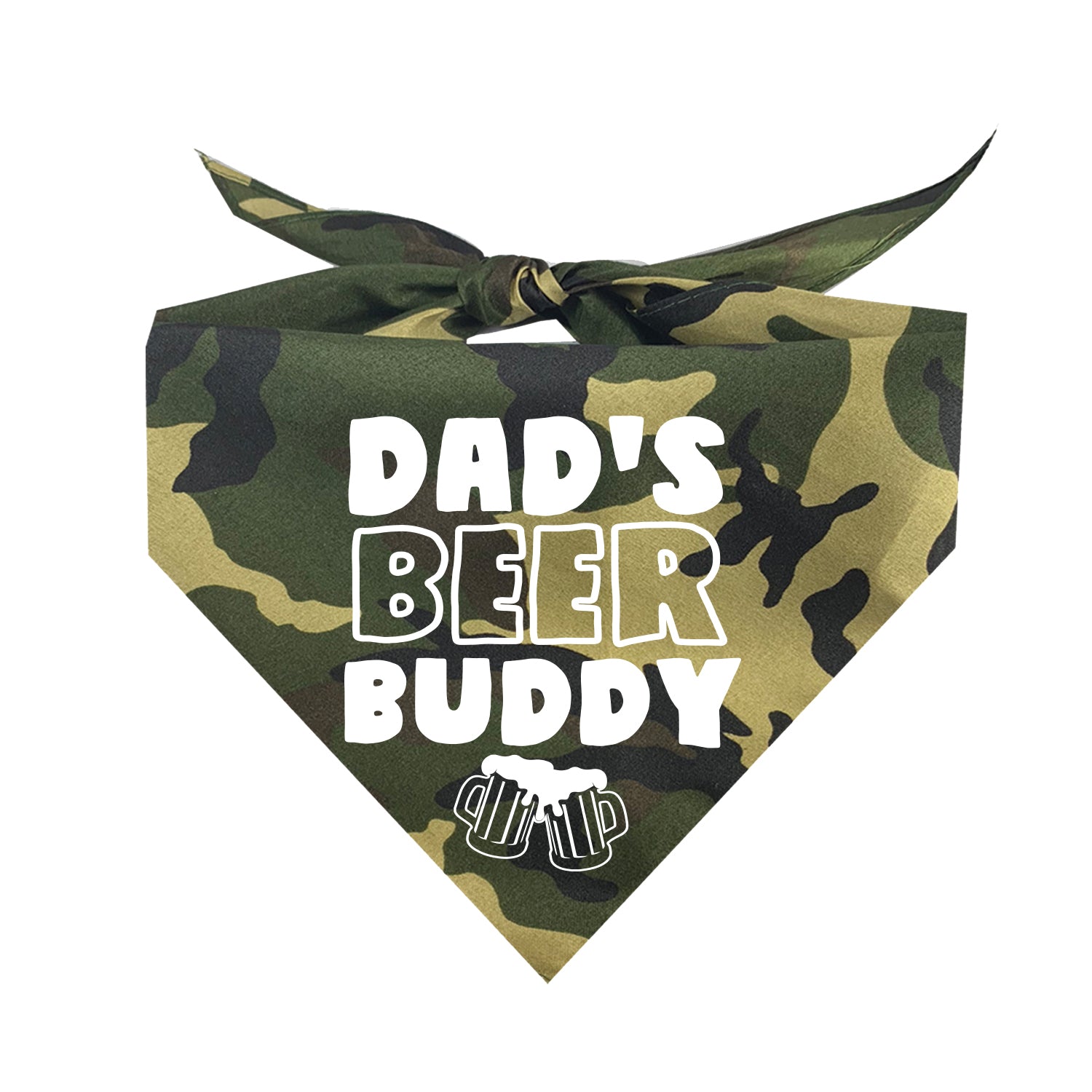 Dad's Beer Buddy Triangle Dog Bandana – Tees And Tails
