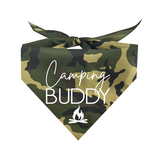 Camping Buddy Triangle Dog Bandana (Assorted Colors)