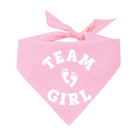 Team Girl / Team Boy Gender Reveal Triangle Dog Bandana (Sold Separately)