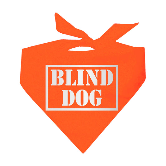 Blind Dog Reflective Neon Triangle Dog Bandana