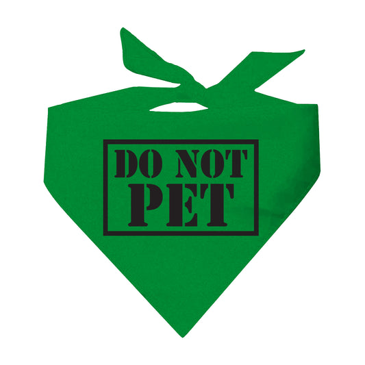 Do Not Pet Service Triangle Dog Bandana