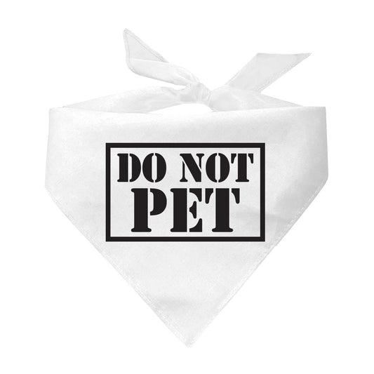 Do Not Pet Service Triangle Dog Bandana