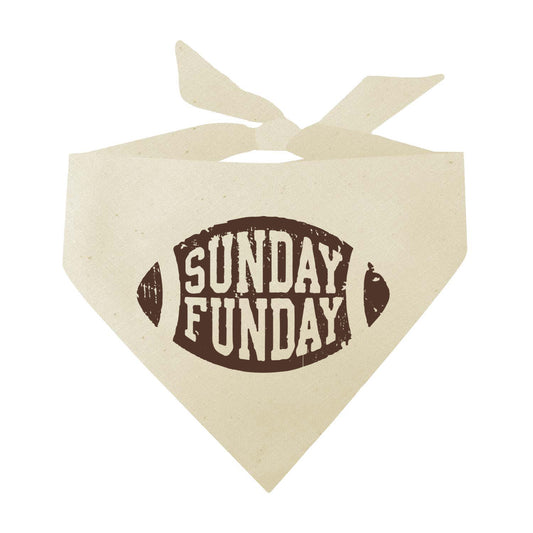 Sunday Funday Football Season Triangle Dog Bandana