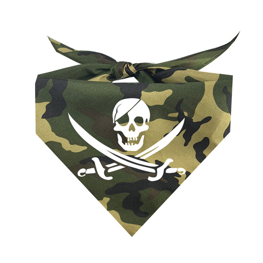 Pirate Halloween Triangle Dog Bandana